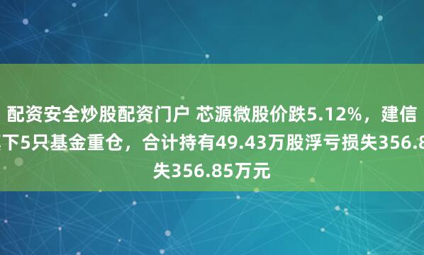 配资安全炒股配资门户 芯源微股价跌5.12%，建信基金旗下5只基金重仓，合计持有49.43万股浮亏损失356.85万元